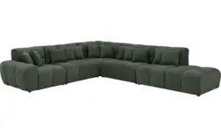 Goossens excellent hoeksalon kubus groen stof - 8252876-goossens-excellent-kubus-bank-stof-groen-01