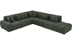 Goossens excellent hoeksalon kubus groen stof - 8252876-goossens-excellent-kubus-bank-stof-groen-01
