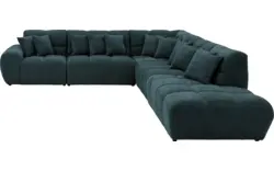 Goossens excellent hoeksalon kubus groen stof - 8252877-goossens-excellent-kubus-bank-stof-groen-01