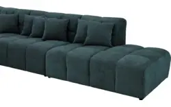 Goossens excellent hoeksalon kubus groen stof - 8252877-goossens-excellent-kubus-bank-stof-groen-01