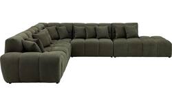 Goossens excellent hoeksalon kubus groen stof - 8252878-goossens-excellent-kubus-bank-stof-groen-01
