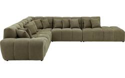 Goossens excellent hoeksalon kubus groen stof - 8252879-goossens-excellent-kubus-bank-stof-groen-01