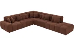 Goossens excellent hoeksalon kubus bruin stof - 8252882-goossens-excellent-kubus-bank-stof-bruin-01