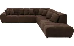 Goossens excellent hoeksalon kubus bruin stof - 8252883-goossens-excellent-kubus-bank-stof-bruin-01