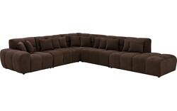 Goossens excellent hoeksalon kubus bruin stof - 8252883-goossens-excellent-kubus-bank-stof-bruin-02