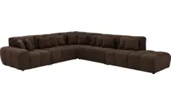 Goossens excellent hoeksalon kubus bruin stof - 8252883-goossens-excellent-kubus-bank-stof-bruin-01