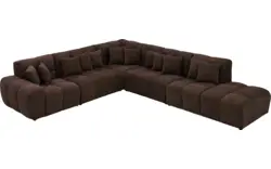 Goossens excellent hoeksalon kubus bruin stof - 8252883-goossens-excellent-kubus-bank-stof-bruin-01