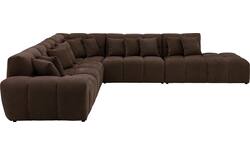 Goossens excellent hoeksalon kubus bruin stof - 8252883-goossens-excellent-kubus-bank-stof-bruin-01