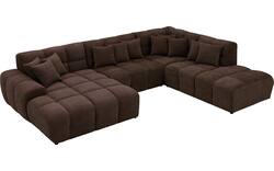 Goossens excellent u bank kubus bruin stof - 8252899-goossens-excellent-kubus-bank-stof-bruin-01