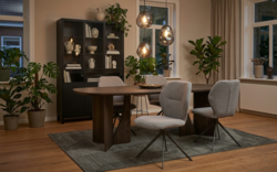 Goossens vitrinekast valencia zwart melamine - 8243924-goossens-valencia-vitrinekast-melamine-01
