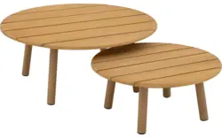 Goossens salontafel voor buiten bari blank teak - 8252960-goossens-bari-tuintafels-teak-01