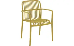 Goossens tuinstoel jelke geel kunststof - 8252977-goossens-jelke-tuinstoelen-kunststof-01