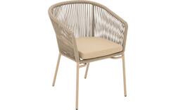 Goossens tuinstoel ravello beige buitenstof - 8252988-goossens-ravello-tuinstoelen-buitenstof-01