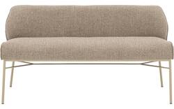 Goossens eetbank rory beige stof - 8253046-goossens-rory-eetkamerstoel-stof-beige-01