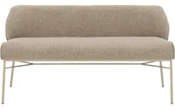 Goossens eetbank rory beige stof - 8253046-goossens-rory-eetkamerstoel-stof-beige-01
