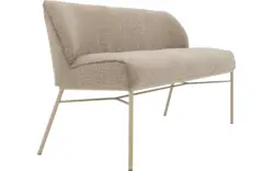 Goossens eetbank rory beige stof - 8253046-goossens-rory-eetkamerstoel-stof-beige-01