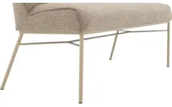 Goossens eetbank rory beige stof - 8253046-goossens-rory-eetkamerstoel-stof-beige-01