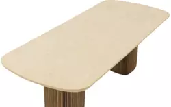 Goossens eettafel nova beige mortex - 8260027-goossens-nova-eettafel-mortex-beige-01