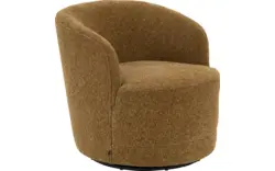Goossens draaifauteuil milk bruin stof - 8260030-goossens-milk-fauteuil-stof-01