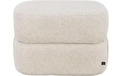 Goossens poef double beige stof - 8260072-goossens-double-kleinmeubel-stof-01