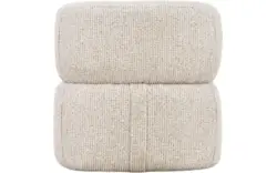Goossens poef double beige stof - 8260072-goossens-double-kleinmeubel-stof-01