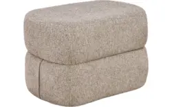Goossens poef double beige stof - 8260073-goossens-double-kleinmeubel-stof-01