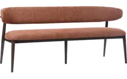 Goossens eetbank diede rood stof - 8260077-goossens-diede-eetkamerstoel-stof-bruin-15