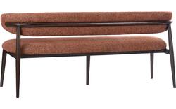 Goossens eetbank diede rood stof - 8260077-goossens-diede-eetkamerstoel-stof-bruin-16