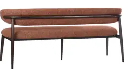 Goossens eetbank diede rood stof - 8260077-goossens-diede-eetkamerstoel-stof-bruin-15