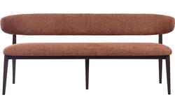 Goossens eetbank diede rood stof - 8260077-goossens-diede-eetkamerstoel-stof-bruin-15