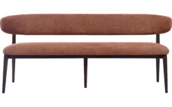 Goossens eetbank diede rood stof - 8260077-goossens-diede-eetkamerstoel-stof-bruin-15