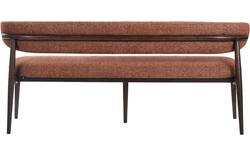 Goossens eetbank diede rood stof - 8260077-goossens-diede-eetkamerstoel-stof-bruin-15