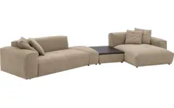 Goossens loungebank lago bruin stof - 8260088-gespiegeld-18