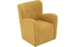 Goossens draaifauteuil brownie geel stof - 8260099-goossens-brownie-fauteuil-stof-01