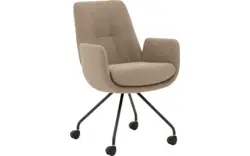 Goossens excellent eetkamerstoel mabach bruin stof - 8260113-goossens-excellent-mabach-eetkamerstoel-stof-beige-01