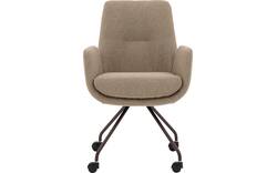 Goossens excellent eetkamerstoel mabach beige stof - 8260114-goossens-excellent-mabach-eetkamerstoel-stof-bruin-01