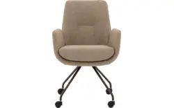 Goossens excellent eetkamerstoel mabach bruin stof - 8260113-goossens-excellent-mabach-eetkamerstoel-stof-beige-01