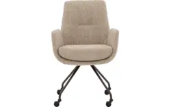 Goossens excellent eetkamerstoel mabach bruin stof - 8260113-goossens-excellent-mabach-eetkamerstoel-stof-beige-01