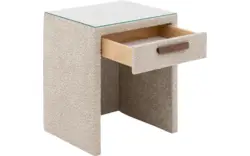 Goossens nachtkastje gs 200 nk beige stof - 8260145-goossens-gs-200-nk-nachtkastje-stof-01