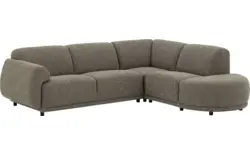 Goossens hoeksalon benk groen stof - 8260152-goossens-benk-bank-stof-groen-01