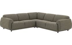 Goossens hoeksalon benk groen stof - 8260155-goossens-benk-bank-stof-groen-02