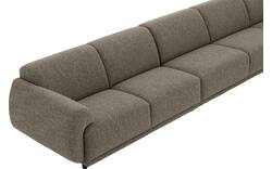 Goossens hoeksalon benk groen stof - 8260157-goossens-benk-bank-stof-groen-01