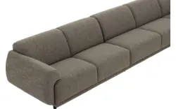 Goossens hoeksalon benk groen stof - 8260157-goossens-benk-bank-stof-groen-01