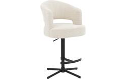 Goossens excellent barkruk roma wit stof - 8260223-goossens-excellent-roma-barstoel-stof-01