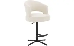 Goossens excellent barkruk roma wit stof - 8260223-goossens-excellent-roma-barstoel-stof-01