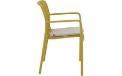 Goossens tuinstoel jelke geel kunststof - 8260246-goossens-jelke-tuinstoelen-kunststof-01