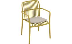 Goossens tuinstoel jelke geel kunststof - 8260246-goossens-jelke-tuinstoelen-kunststof-01