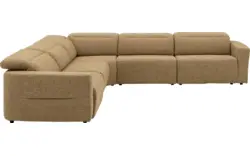 Goossens hoeksalon comoda geel stof - 8260252-goossens-comoda-bank-stof-geel-01