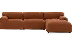 Goossens excellent loungebank sens bruin stof - 8260371-gespiegeld-02