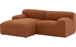 Goossens excellent loungebank sens bruin stof - 8260375-goossens-excellent-sens-bank-stof-bruin-01